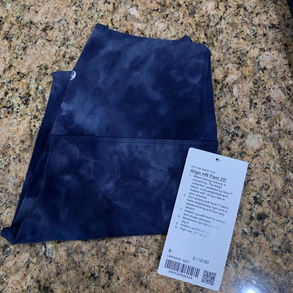 Lululemon’s Align HR Pant 25” *DIAMOND DYE NAVY - Picture 8 of 8